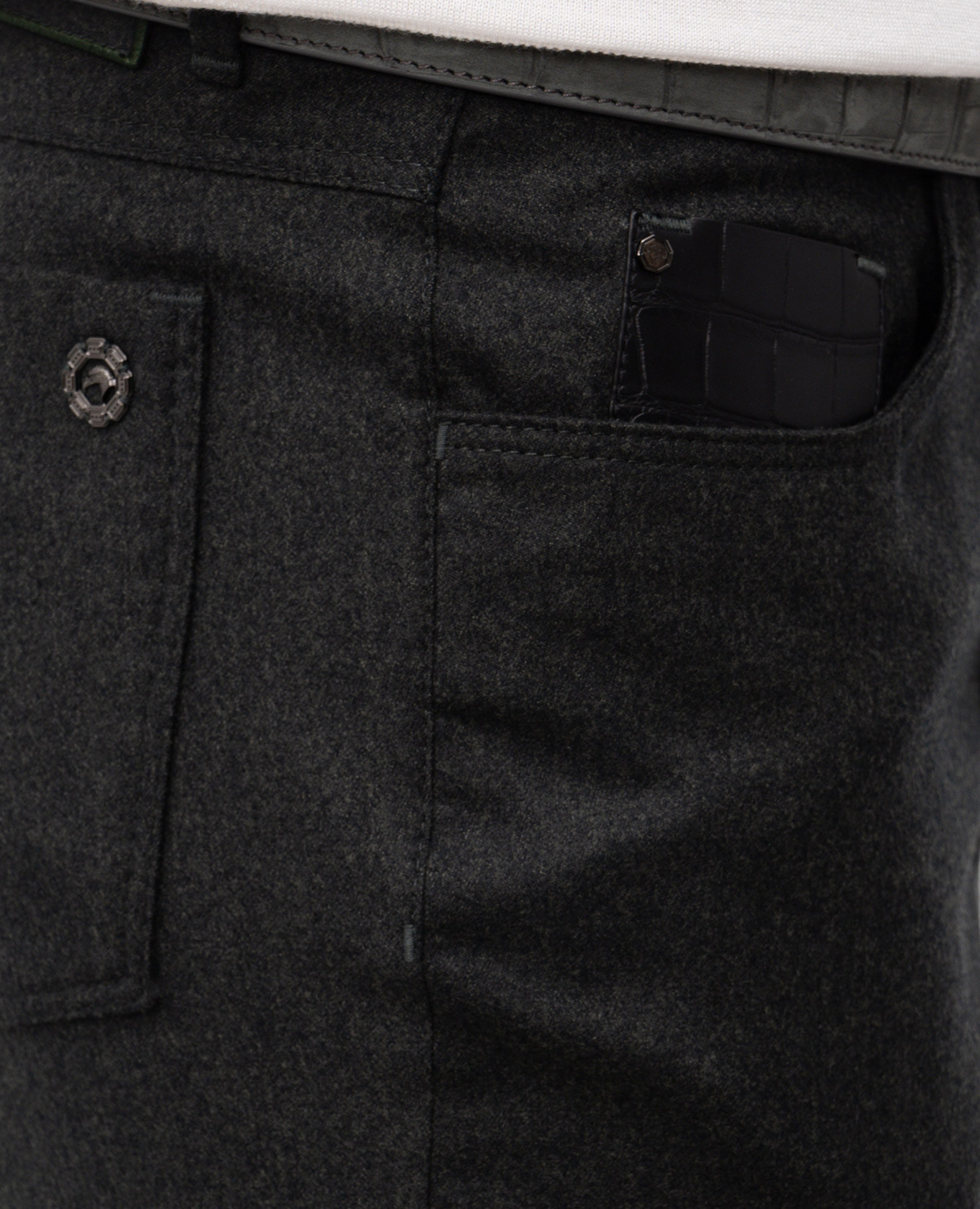 

Green wool pants Stefano Ricci