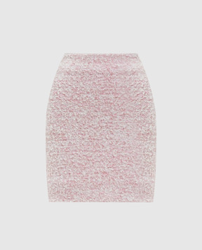 Balenciaga Pink tweed mini skirt with lurex 793603T3328