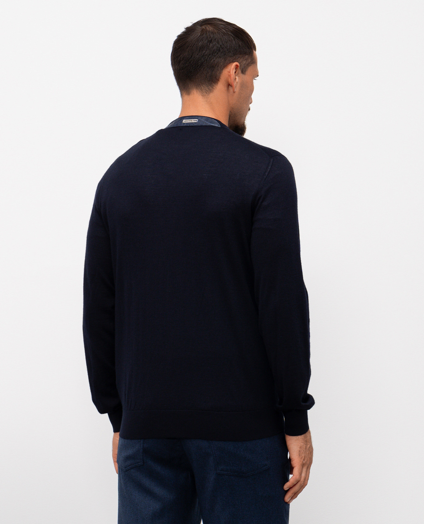 

Blue cashmere and silk sweater Stefano Ricci