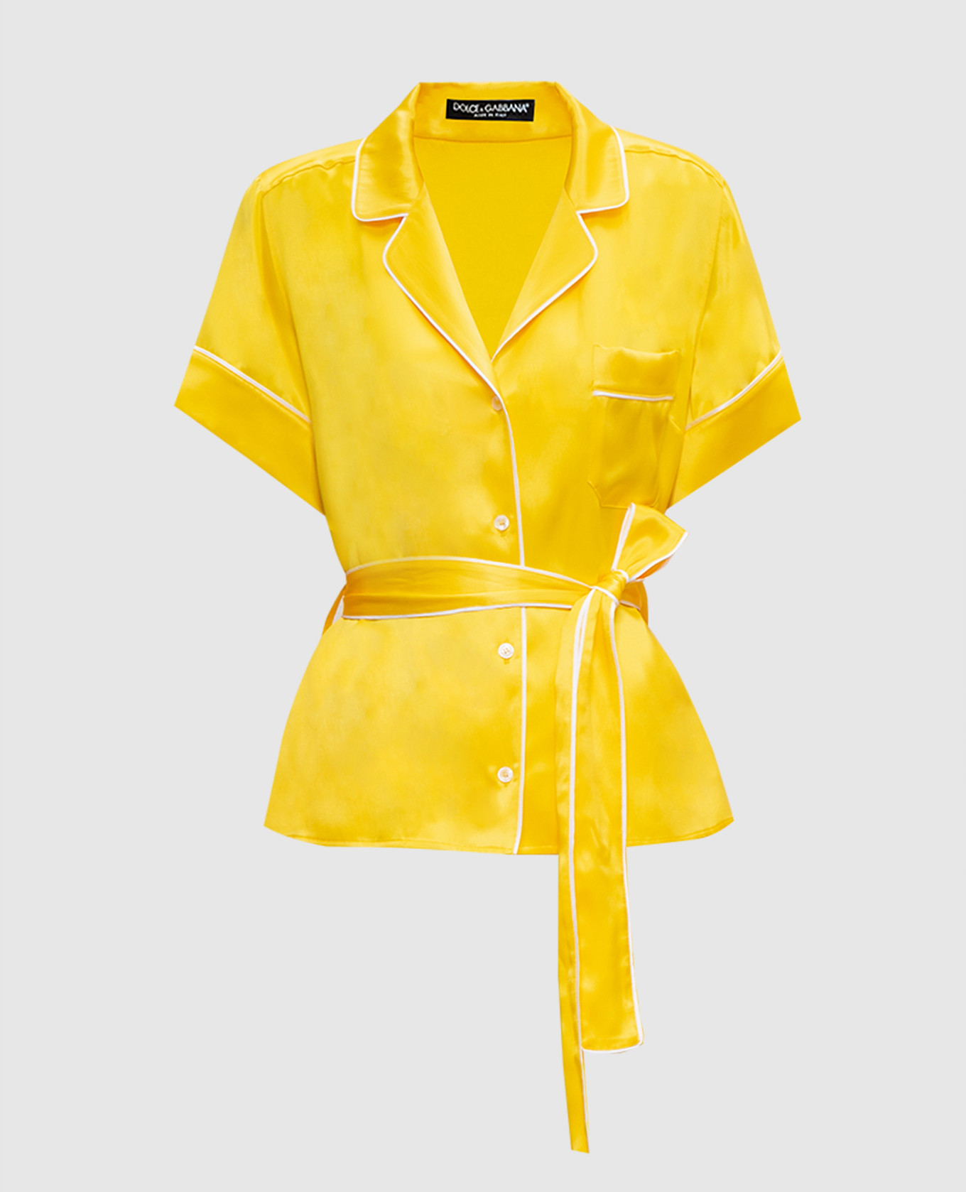 

Yellow silk blouse Dolce&Gabbana