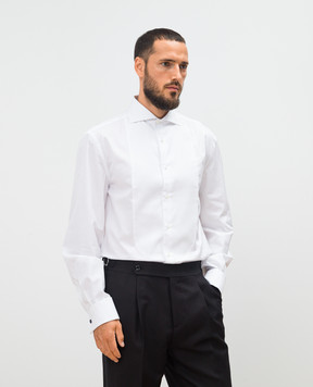 Brunello Cucinelli White shirt with a pattern MR620S1887