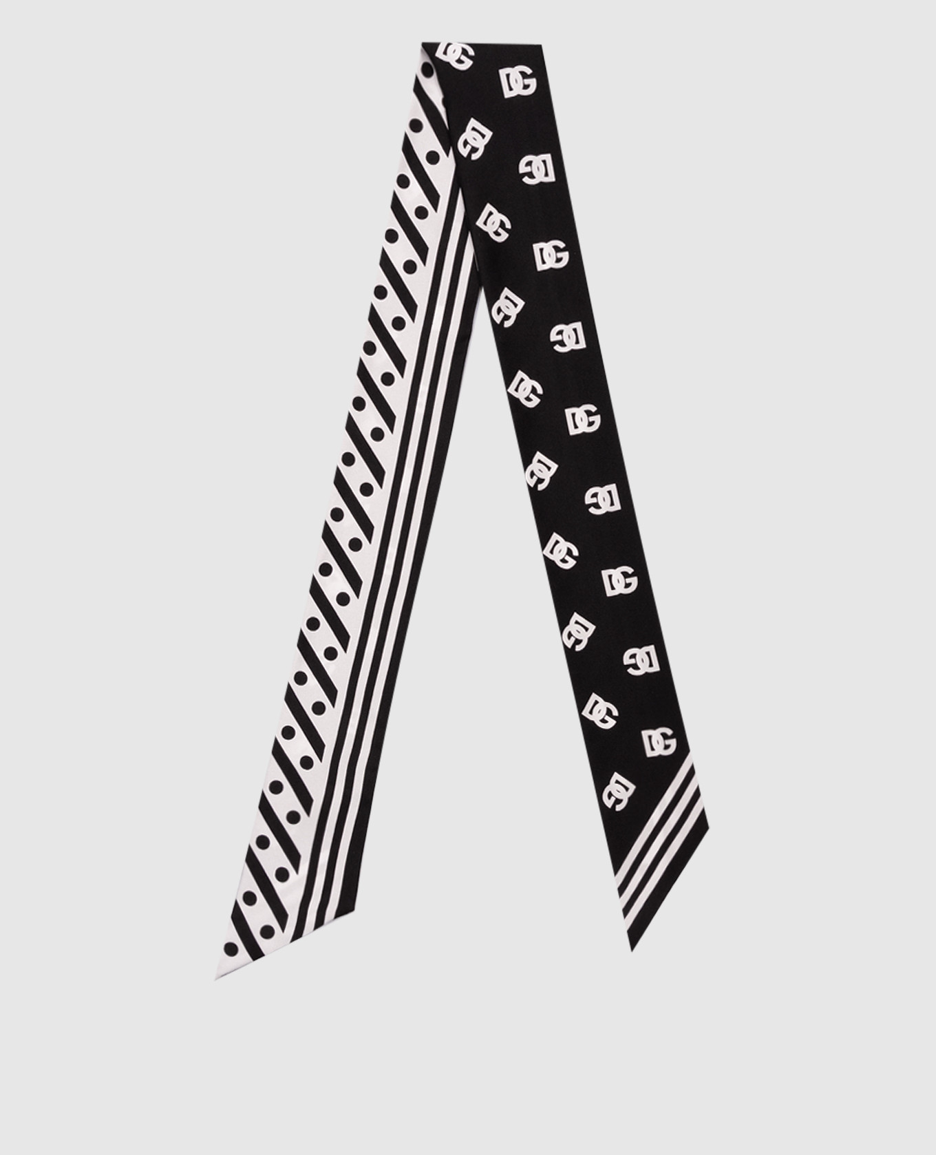 

Black twill silk ribbon with logo Dolce&Gabbana
