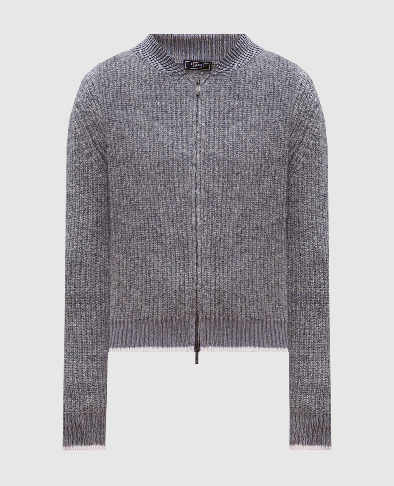 

Gray wool and cashmere cardigan Peserico, Grey
