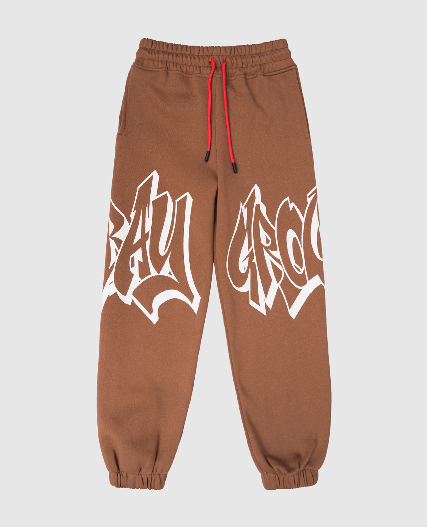 Children&#39;s brown insulated joggers Graffiti Sprayground