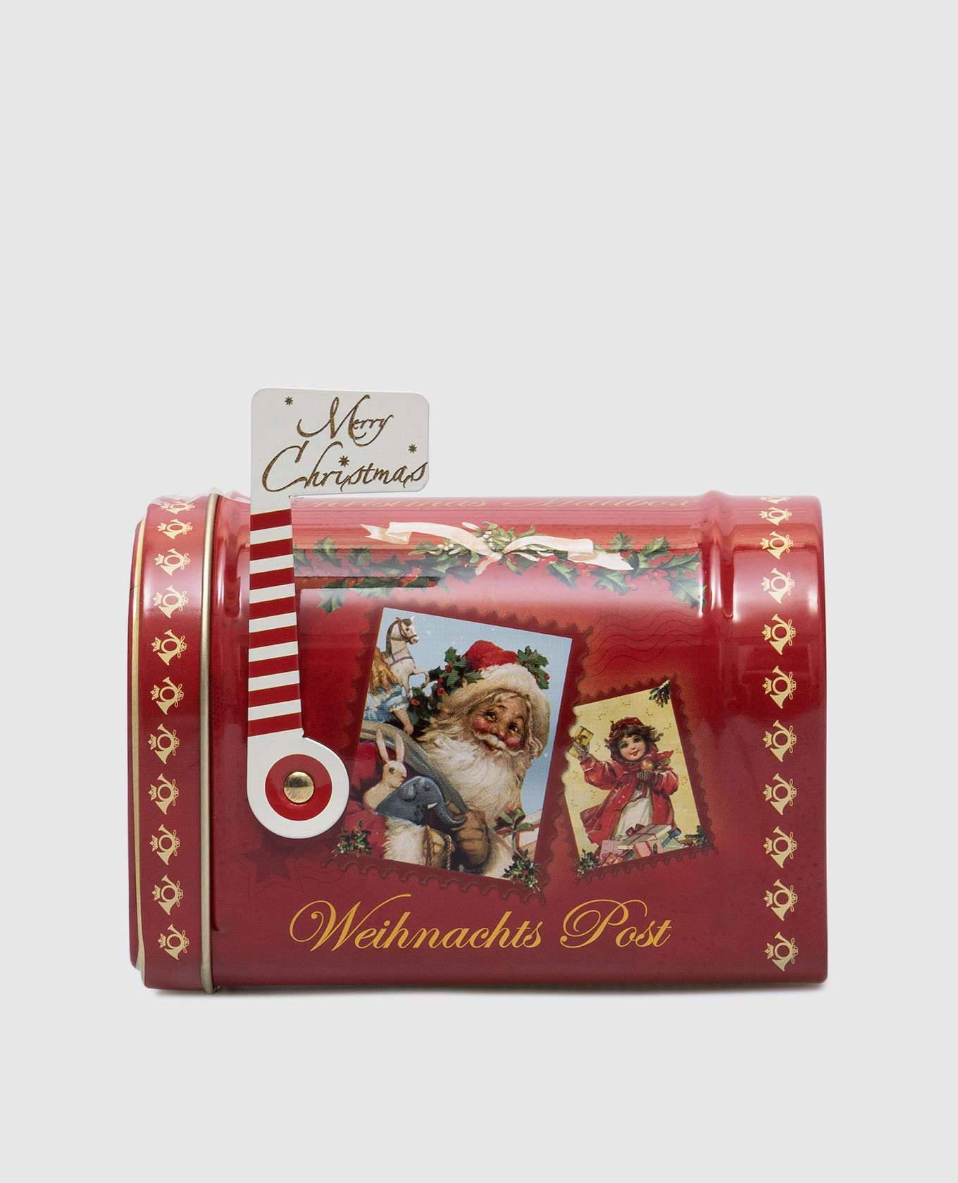 

A set of milk candies "Christmas Nostalgia" in a gift box in the form of a mailbox Heidel, Red