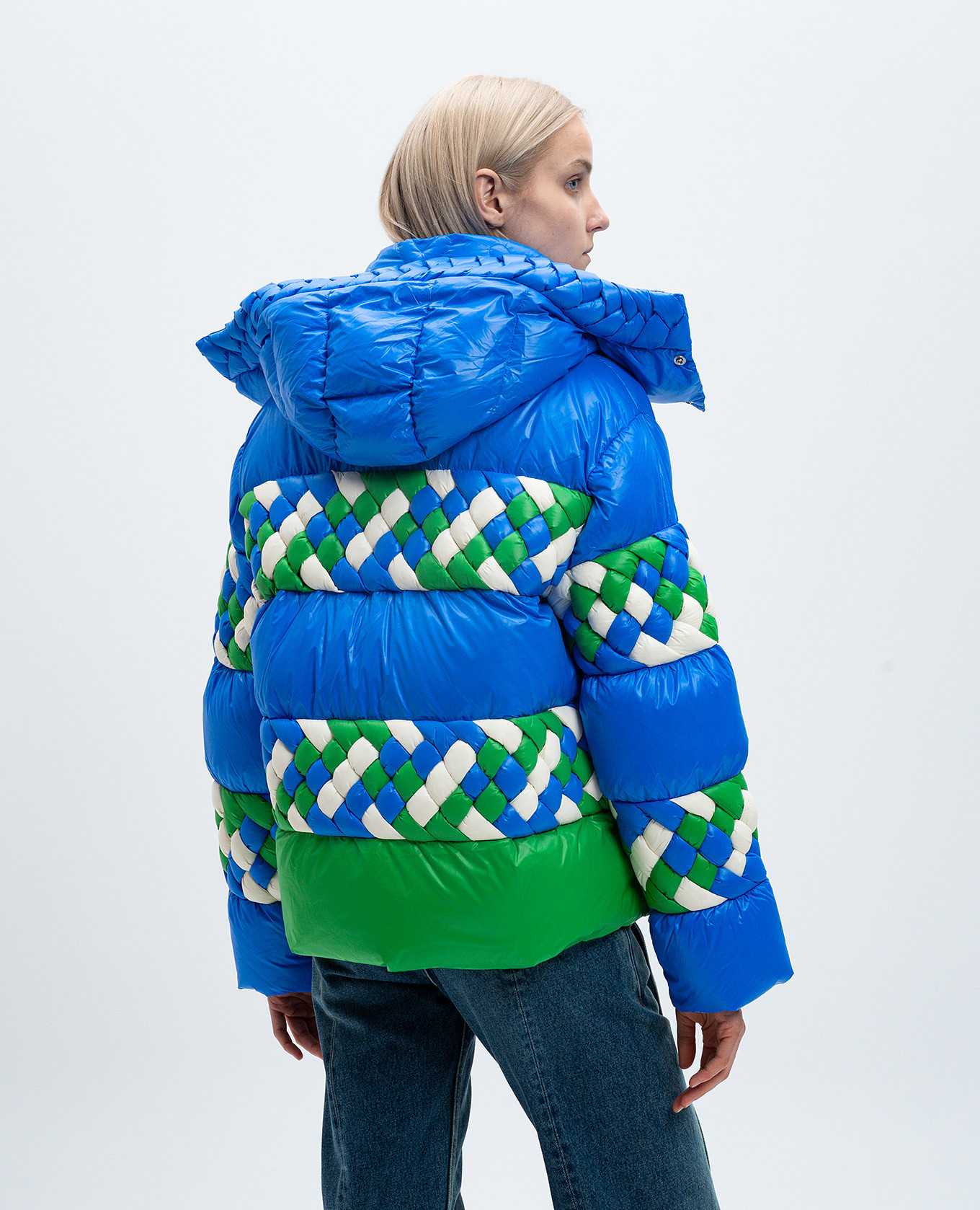 

Blue quilted OCEAN down jacket Raxxy, Light blue