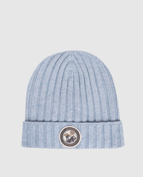 Brunello Cucinelli Children's blue cashmere hat B22M90070A