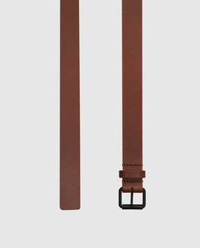 Sofie D`Hoore Brown leather belt VARNIA VARNIA25LNAP