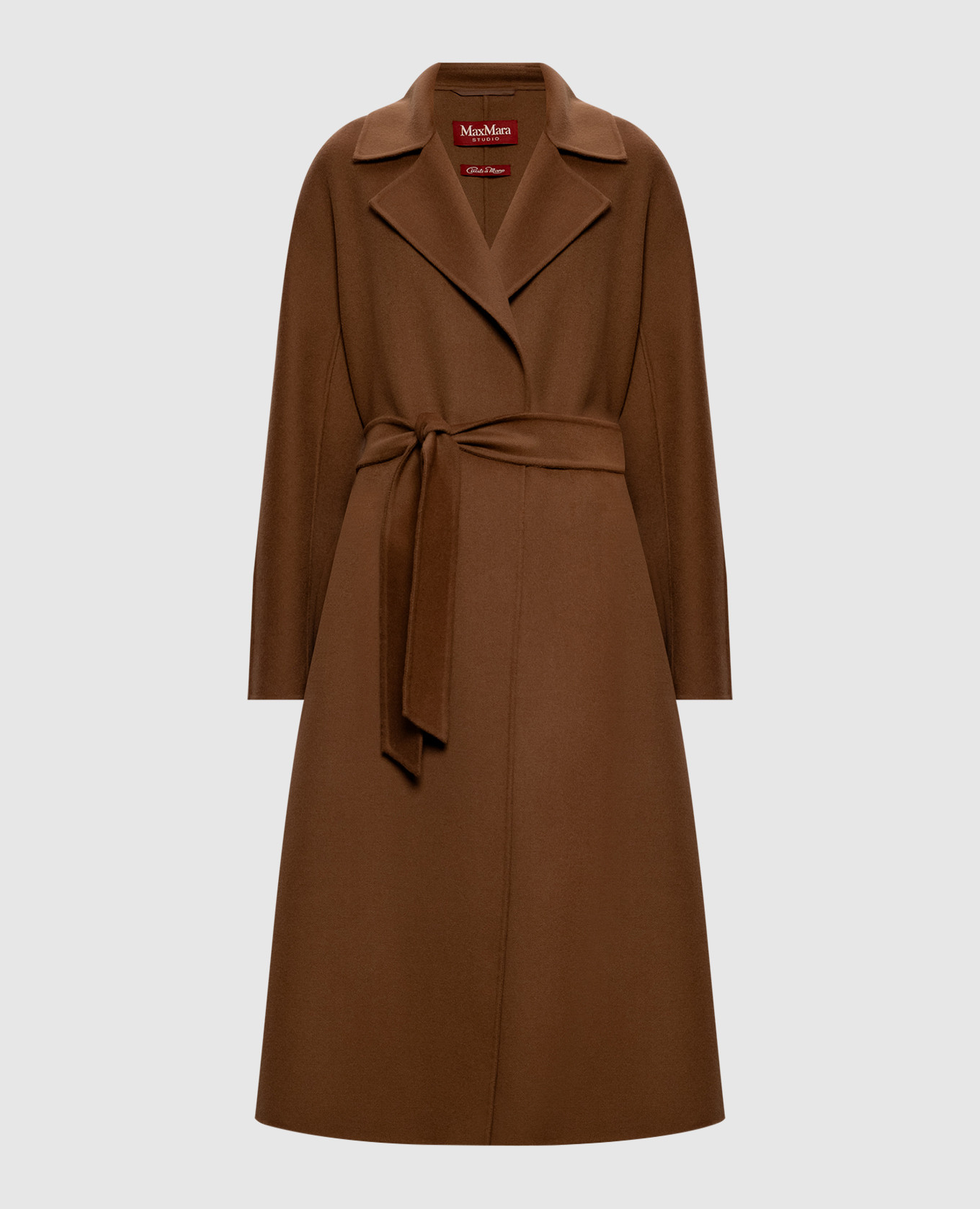 Brown CLES coat made of wool, silk and cashmere Max Mara