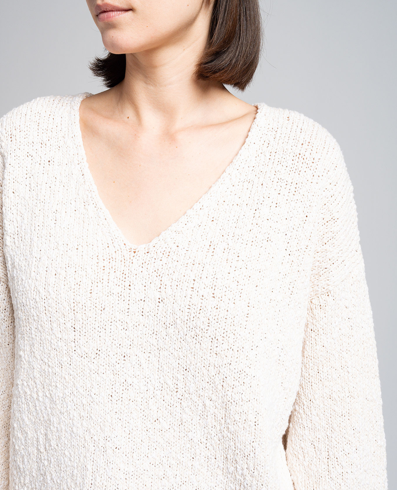 Beige pullover with bouclé Rohe 5