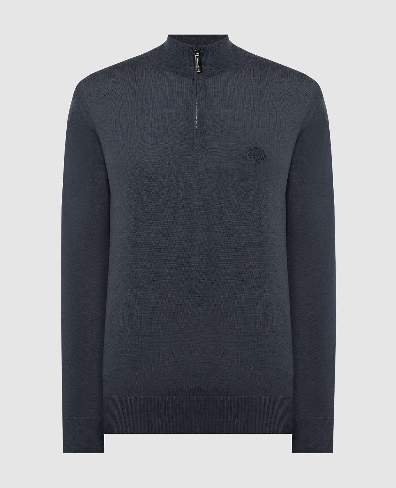 

Gray wool jumper with logo embroidery Stefano Ricci, Grey