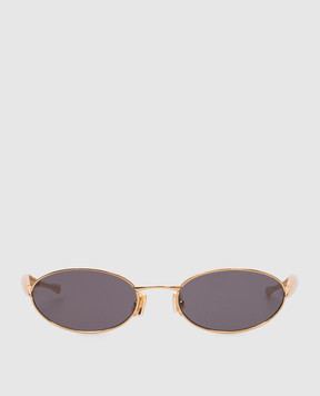 Bottega Veneta Sardine gold sunglasses 821495V4450