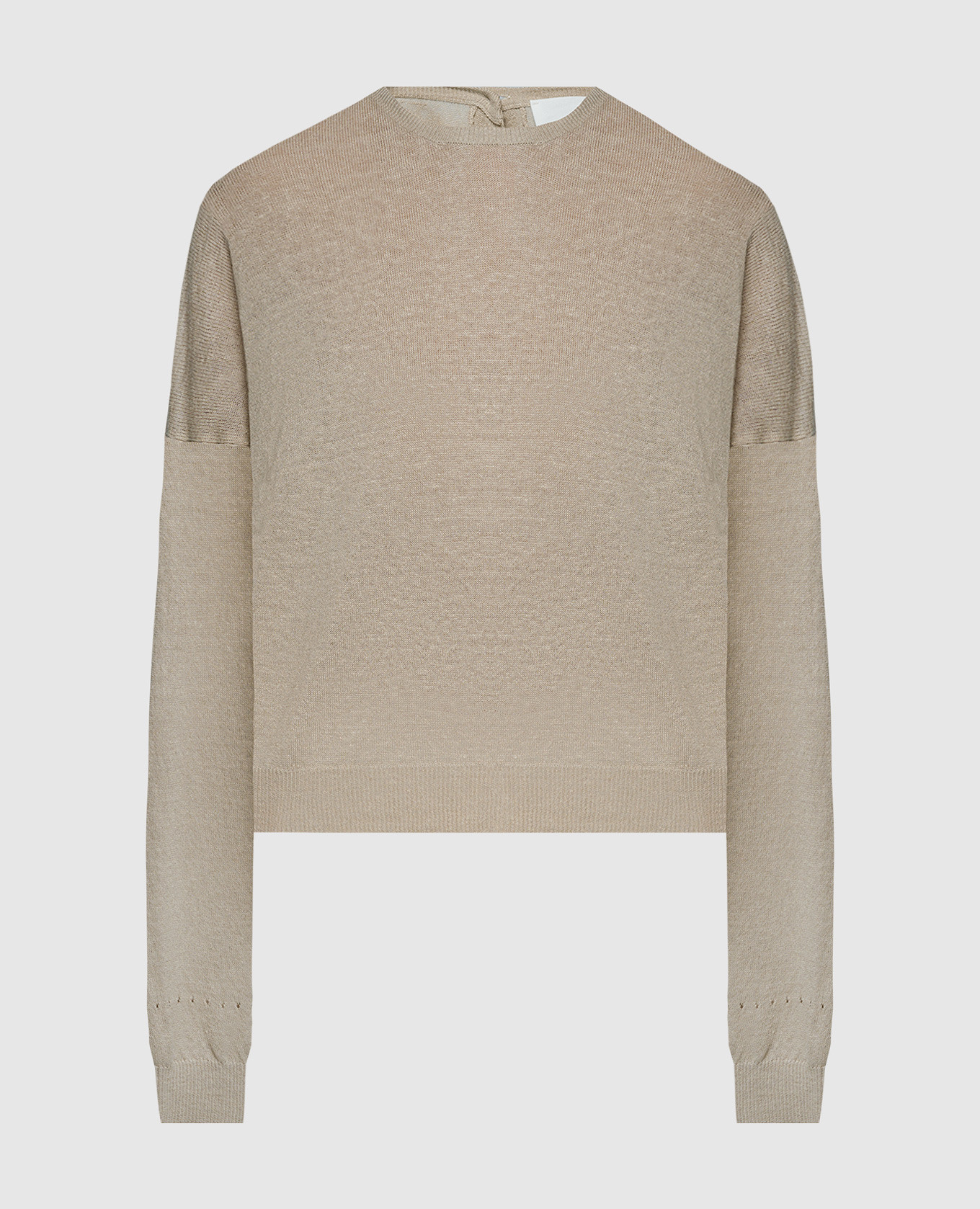 

Beige jumper with linen Solotre