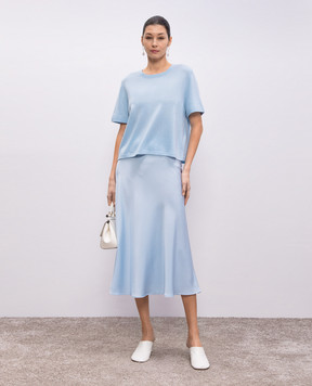 Allude Blue wool and cashmere top 25217703