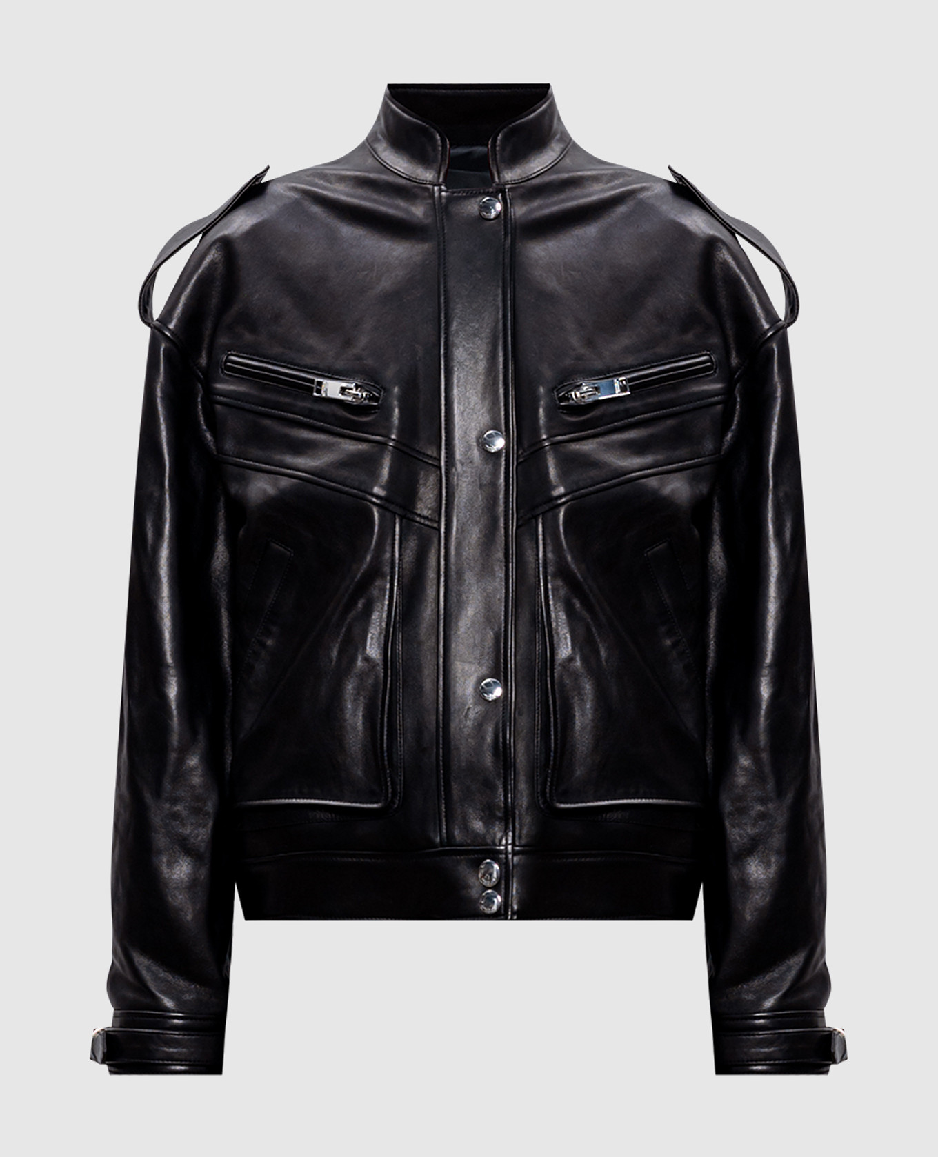 

Black leather jacket Jacob Lee