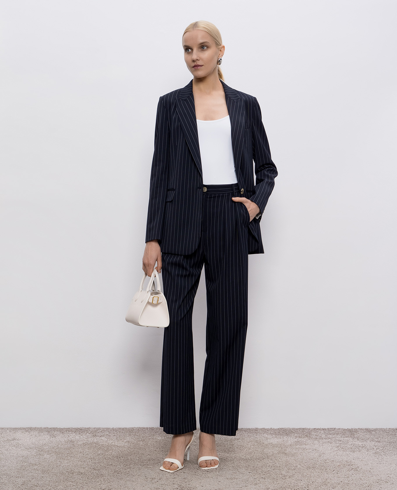 

Blue striped jacket Solotre