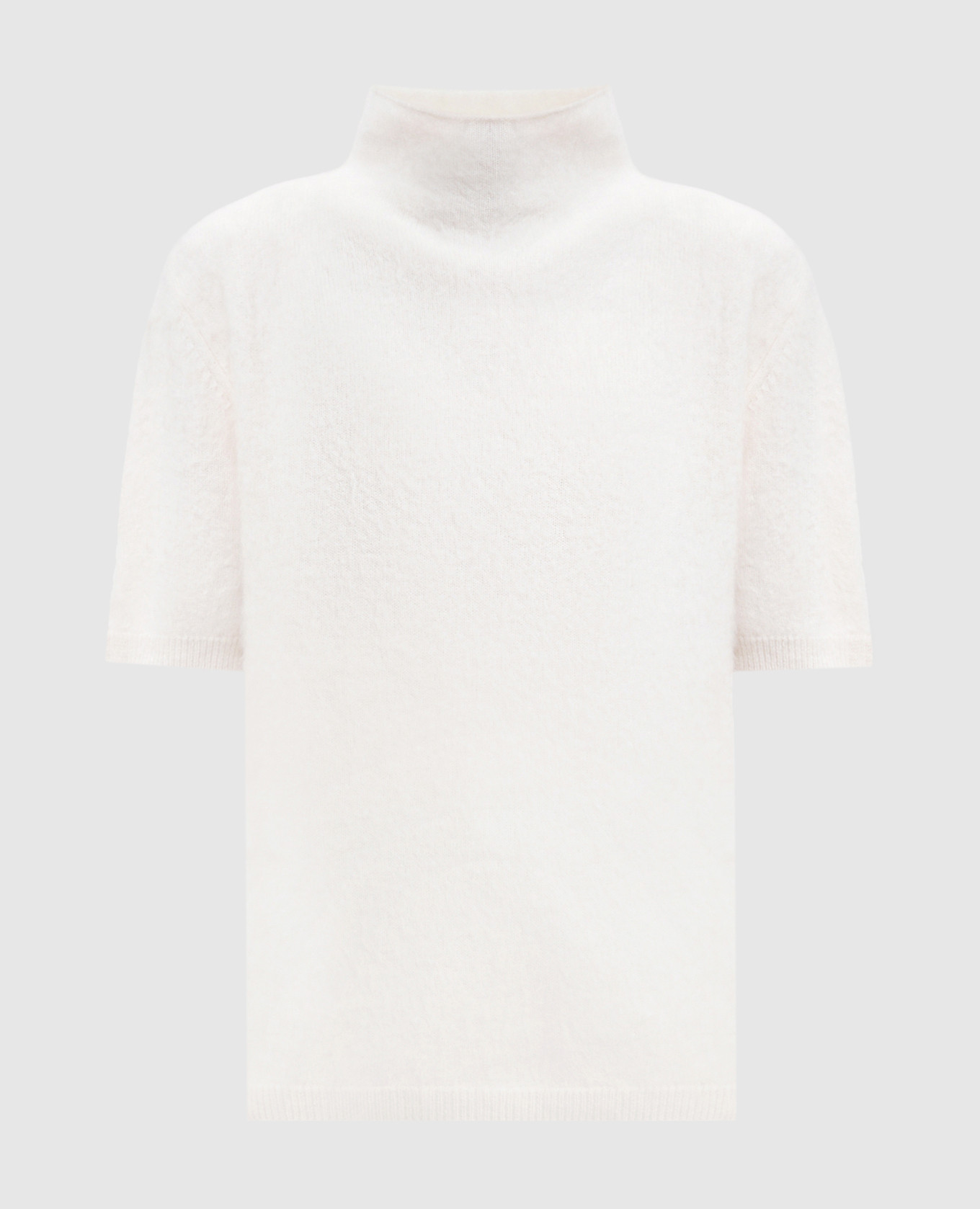 Madelene white short-sleeved sweater LISA YANG