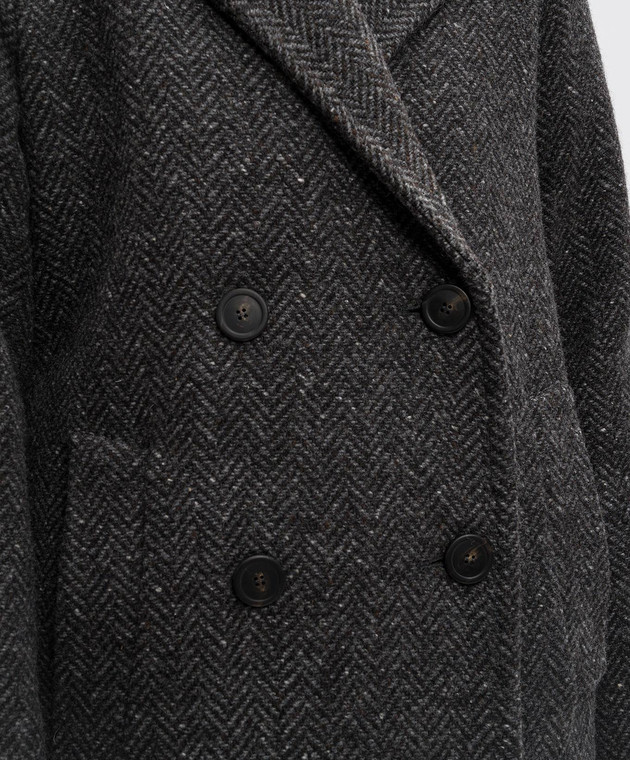 Max Mara Weekend - Gray double-breasted coat CORINTO made of