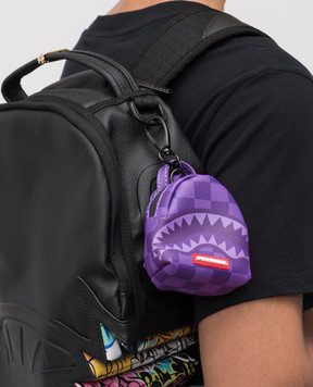 Sprayground SHARKS IN PARIS children's purple backpack keychain 910K7920NSZ