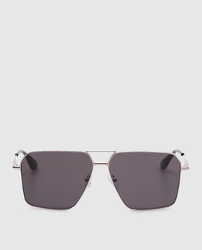 Alexander McQueen Silver Navigator Sunglasses 832524I3330