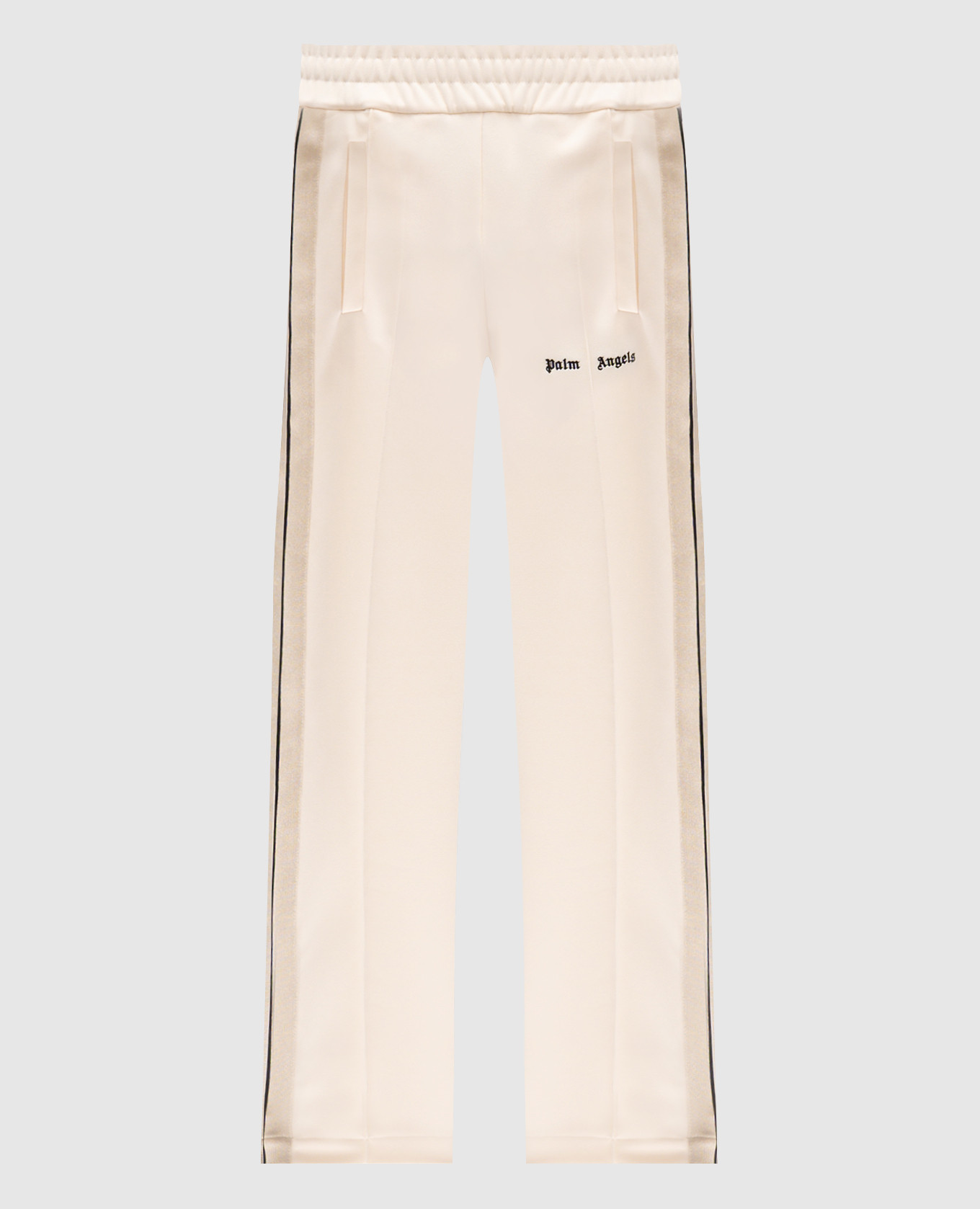 

Beige sweatpants with logo embroidery Palm Angels