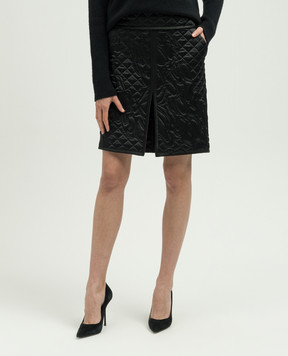 Tom Ford Black skirt made of silk with figured quilting GC5702SDE339