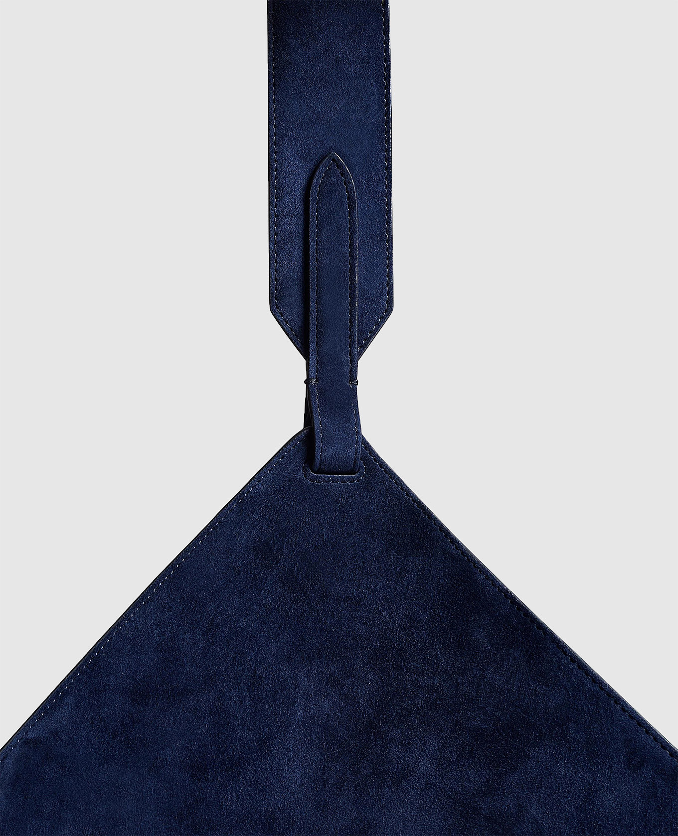 Blue suede Lotus bag Khaite 5