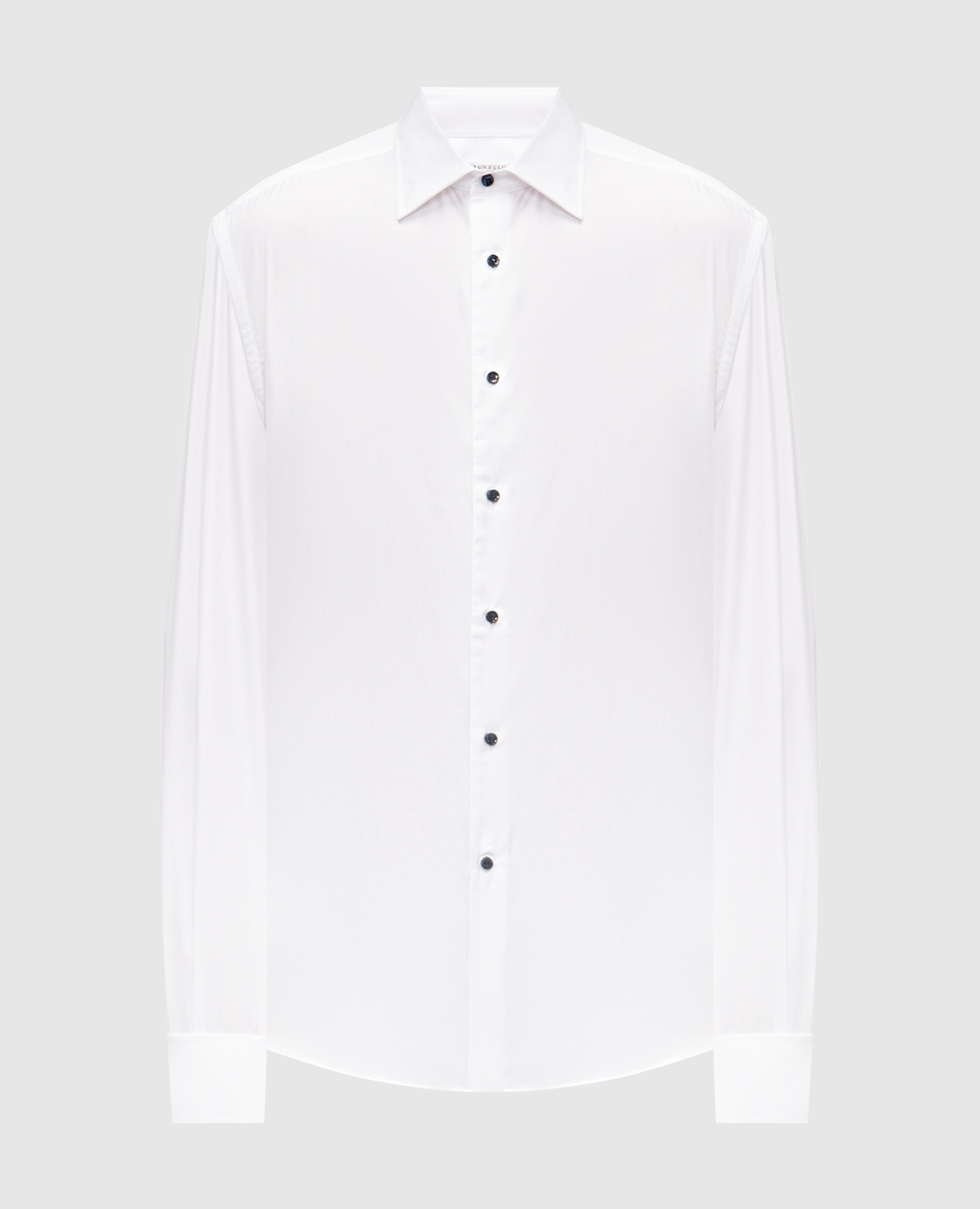 White cotton shirt Brunello Cucinelli