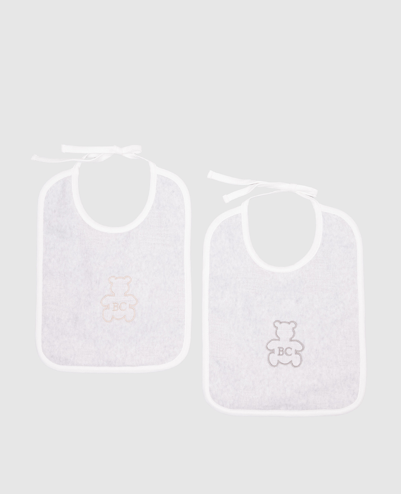 

Baby set of gray bibs Brunello Cucinelli, Grey