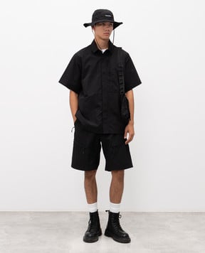 Riotdivision RD-BSS black straight-cut shirt with logo RDBSSGEN1