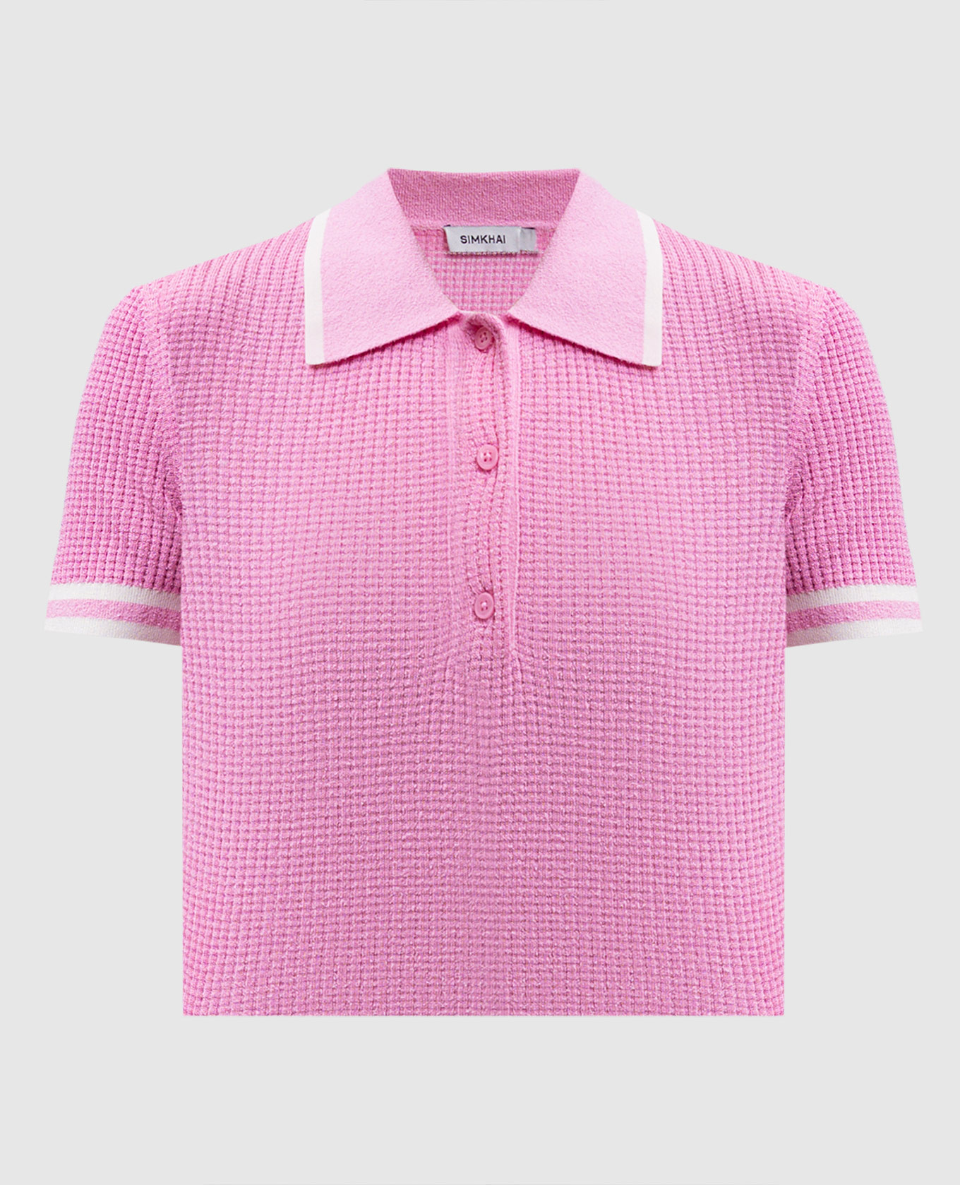 

Pink Whitetten polo Simkhai