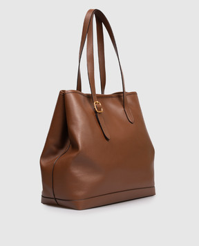 Bally Brown leather tote bag with logo WAE05ZVT769