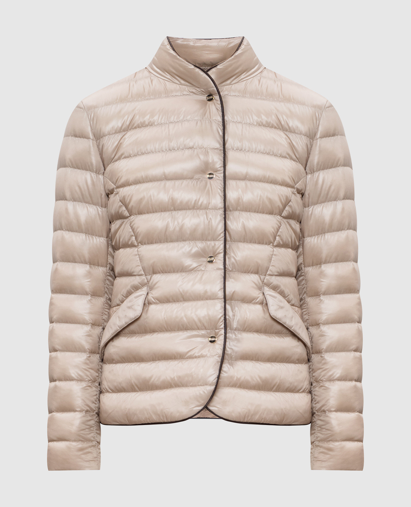 

Beige quilted down jacket Herno