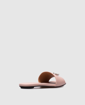 Alexander McQueen Pink leather flip-flops 817471WIACT