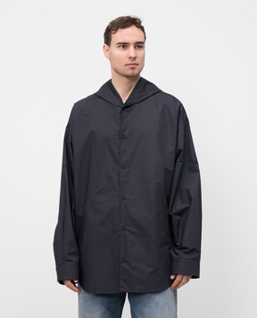 Balenciaga Black hooded shirt 814125TNM60