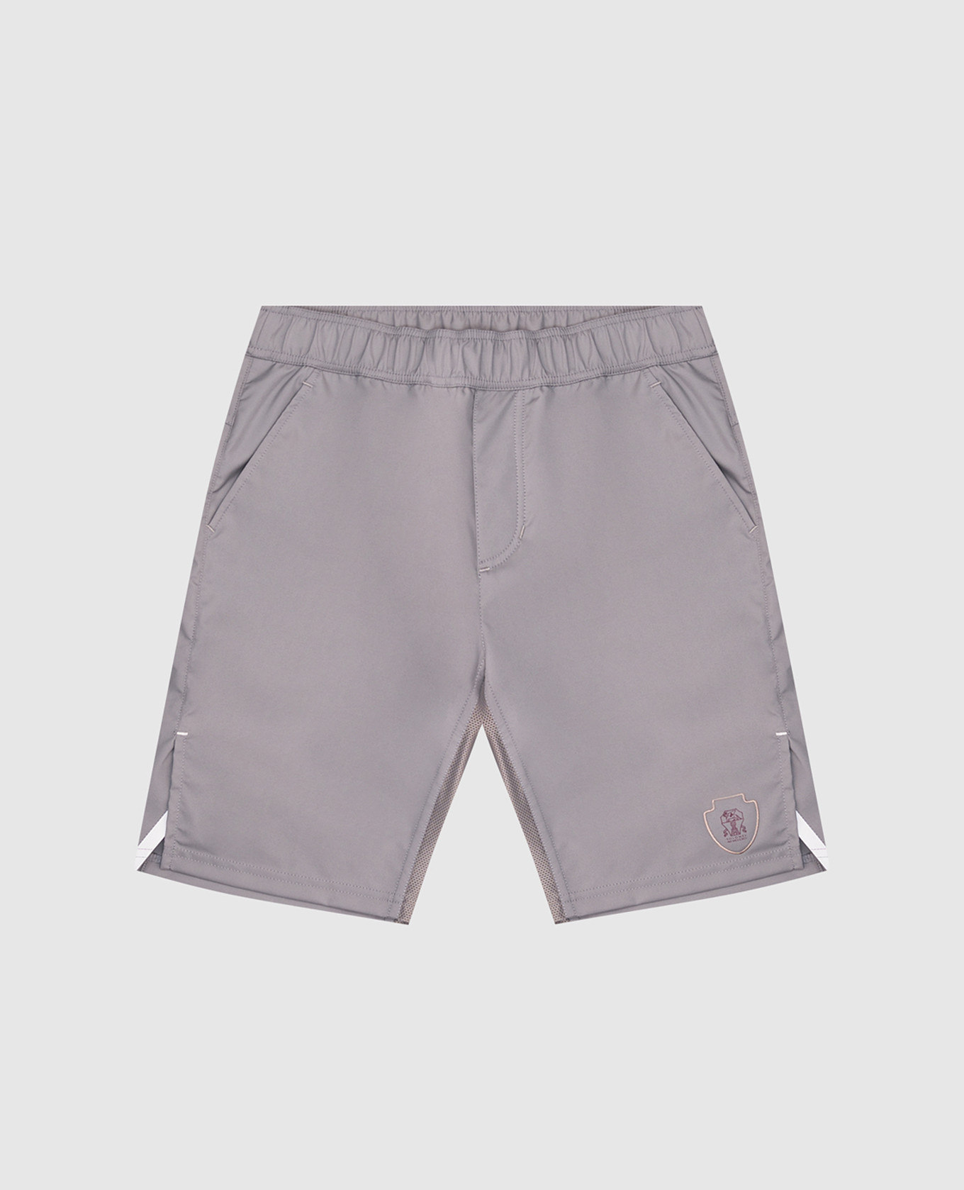 

Children's gray shorts with logo Brunello Cucinelli, Grey
