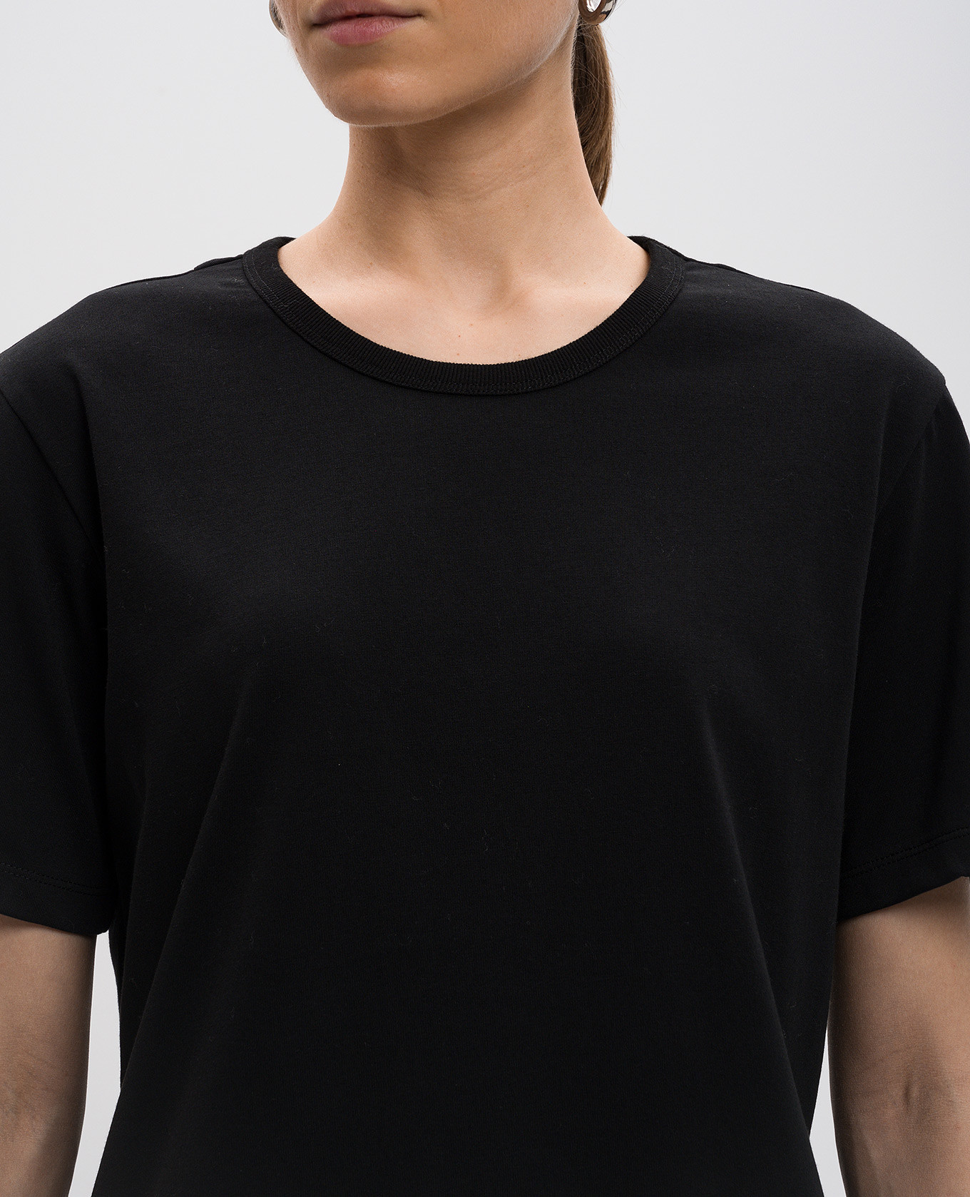 Black T-shirt with logo Juun.j 5