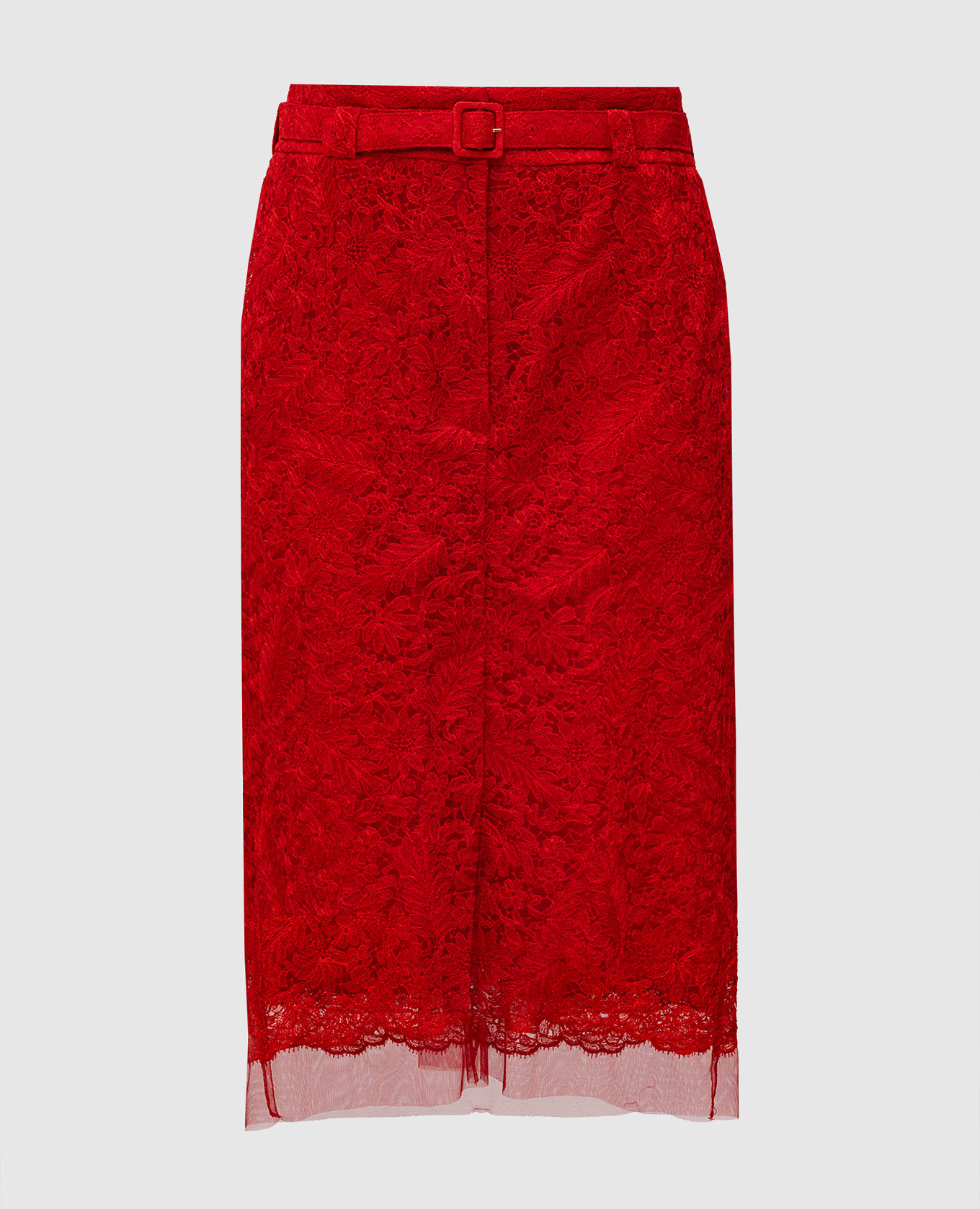 

Red lace pencil skirt Ermanno Scervino