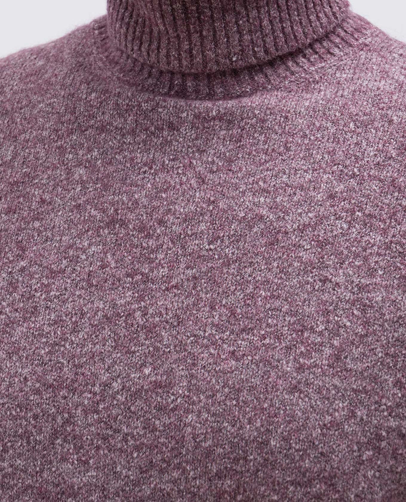 

Burgundy melange sweater with wool Brunello Cucinelli