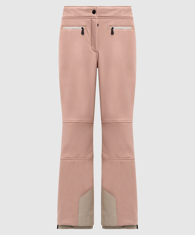 パンツ MONCLER GRENOBLE WOMEN Logo Patch Corduroy Trousers Pink Moncler Grenoble - Pink ski pants with logo patch