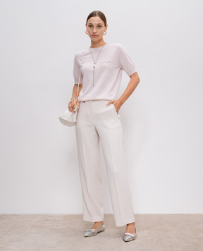 Peserico Beige pants with a brand patch AM423101974