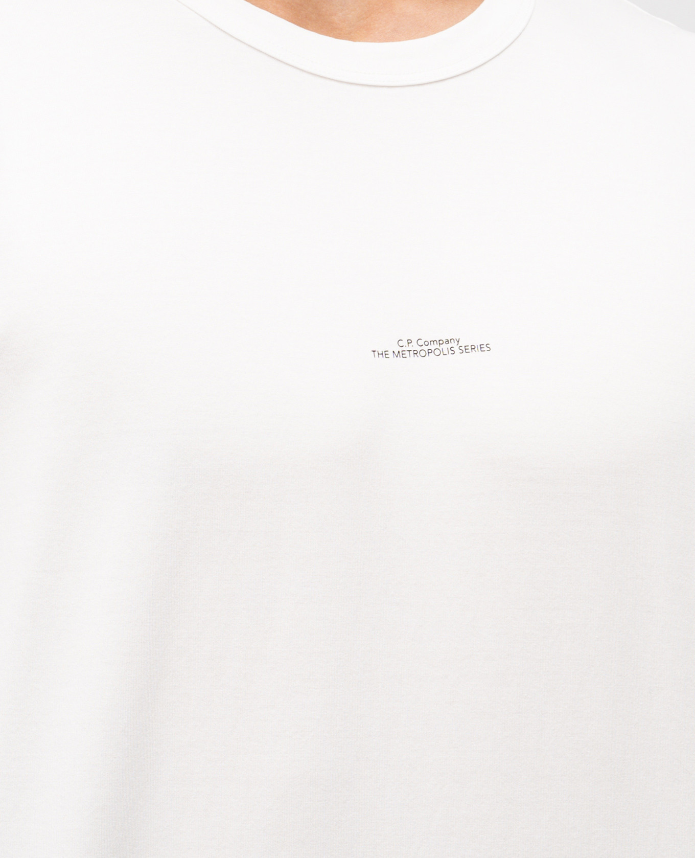 

White T-shirt with print C.P. Company Metropolis