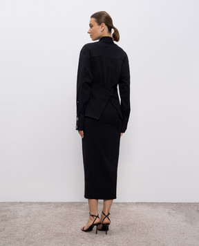 Max Mara Sportmax Black shirt dress PIRANIA PIRANIA