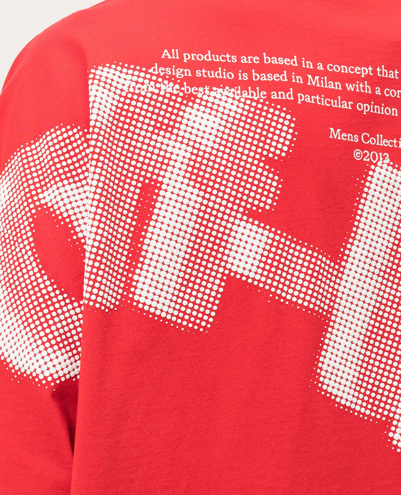 

Red t-shirt with 3D print Off-White
