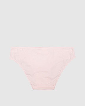 Story Loris Children's pink ribbed panties with lace 35367