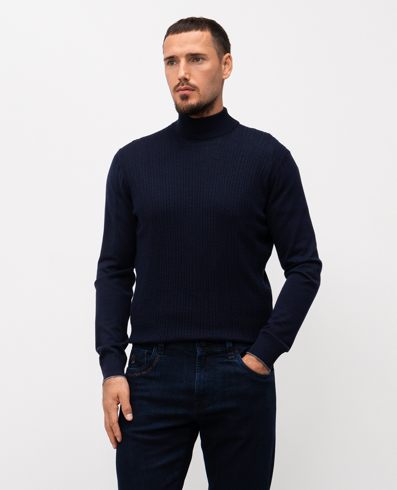 

Blue golf made of wool, silk and cashmere Stefano Ricci