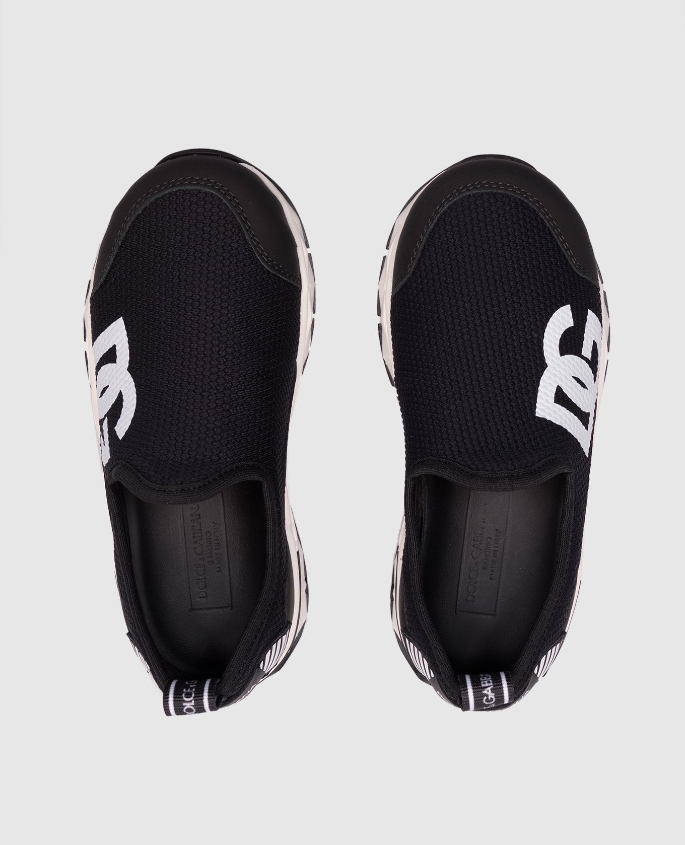 

Children's black sneakers with DG logo Dolce&Gabbana