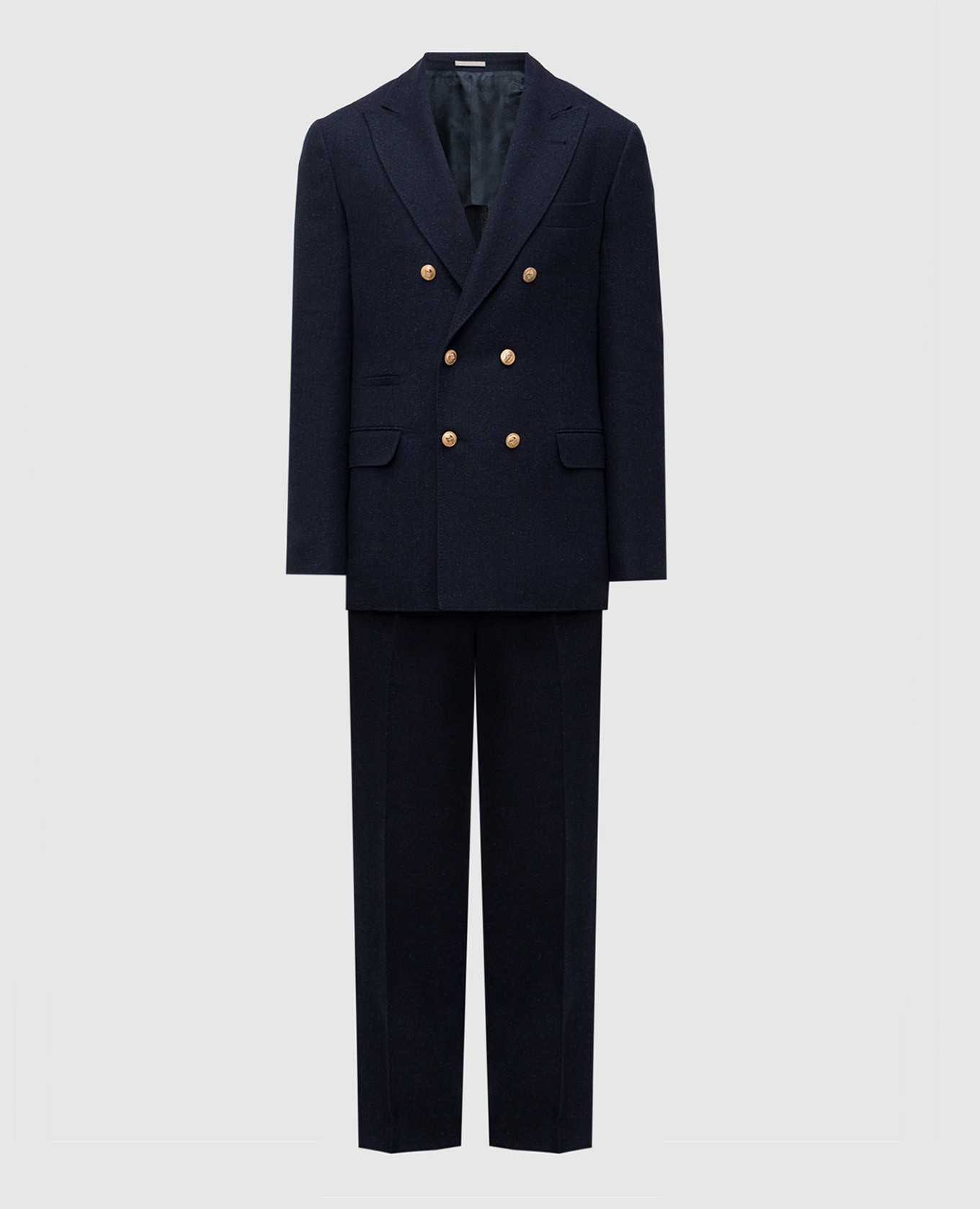 

Blue suit with linen, silk and wool Brunello Cucinelli