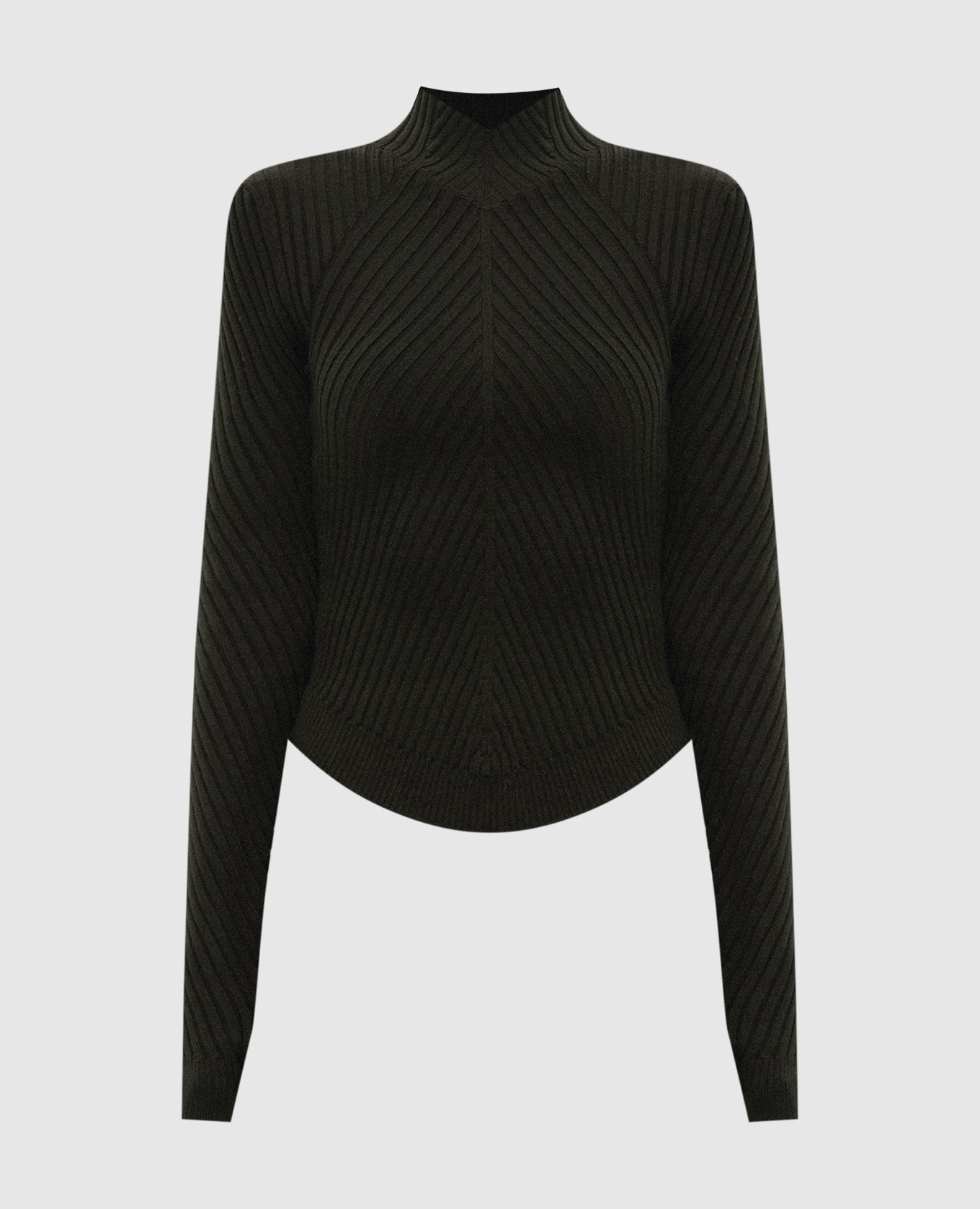 

Green ribbed merino wool jumper Victoria Beckham