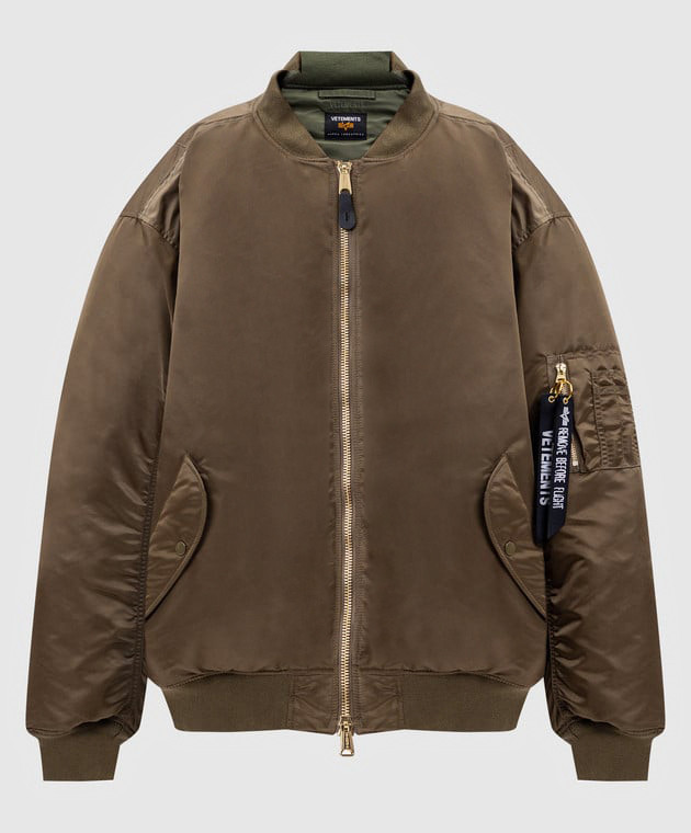 

Reversible logo bomber jacket Vetements, White